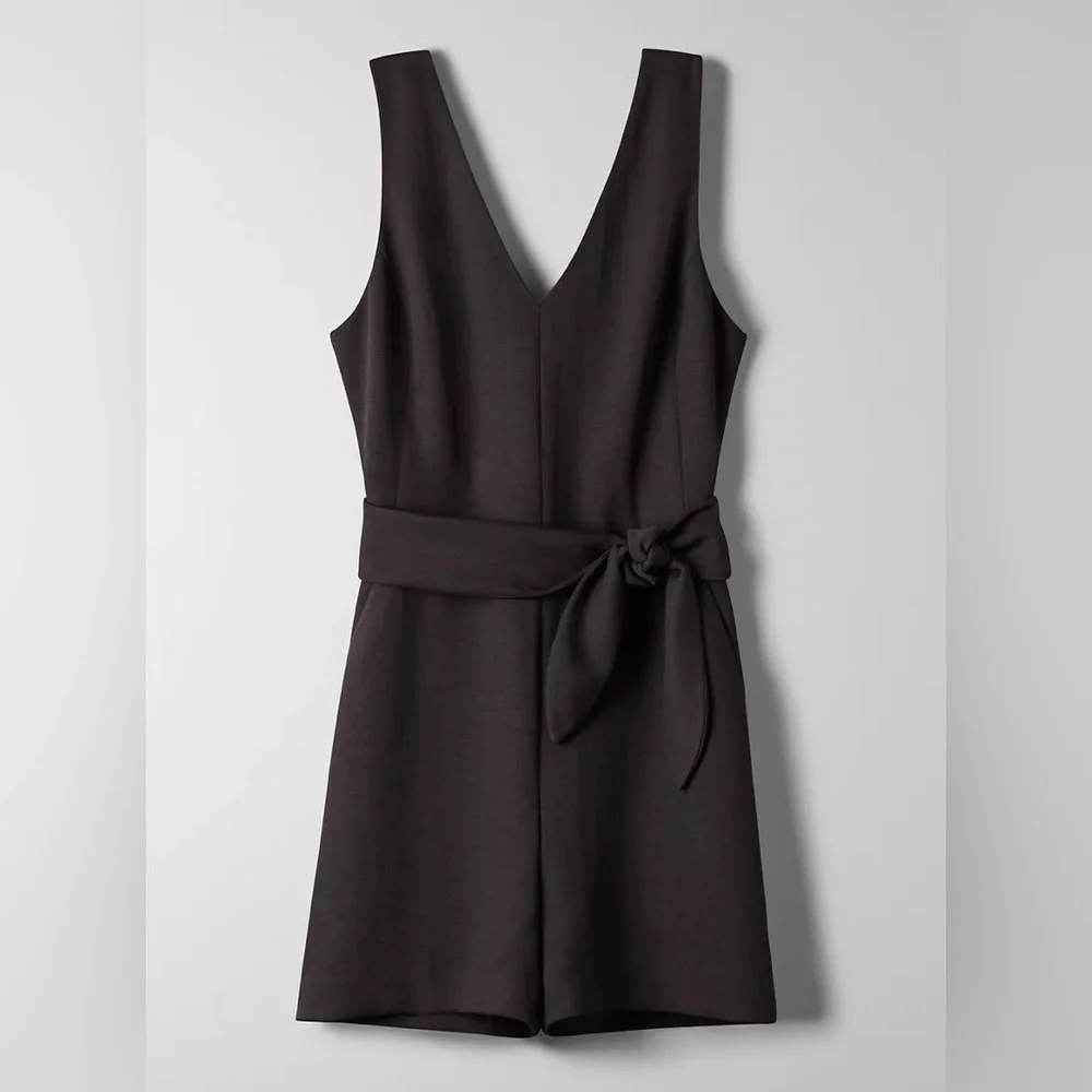 Aritzia Wilfred Ecoulement Romper - Black (6, 8) - Picture 1 of 10